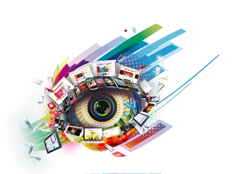 Abstract eye icon representing visibility